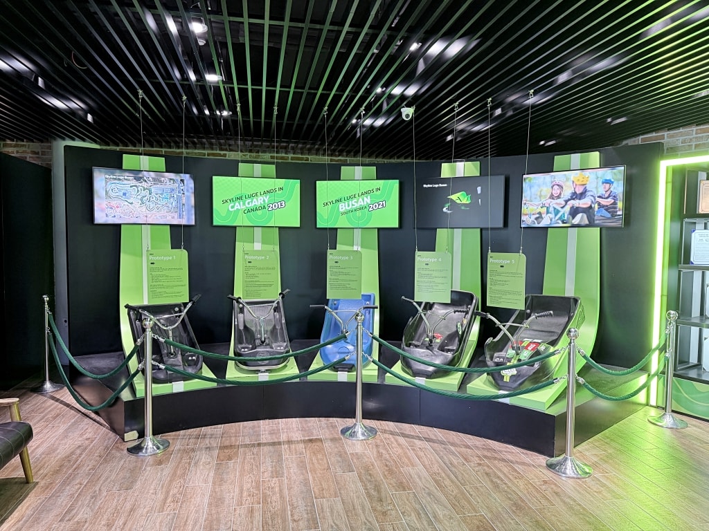 【釜山景點推薦】「釜山斜坡滑車 Skyline Luge Busan」大人小孩都瘋狂的釜山必玩項目，斜坡滑車+高空纜車美景一覽無遺!